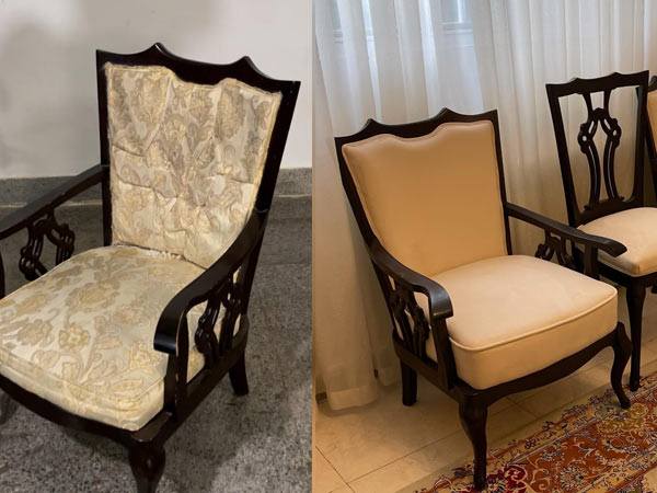 مراحل تعویض روکش مبل استیل