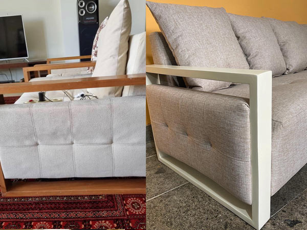 تعمیر و رنگ دسته چوبی مبل