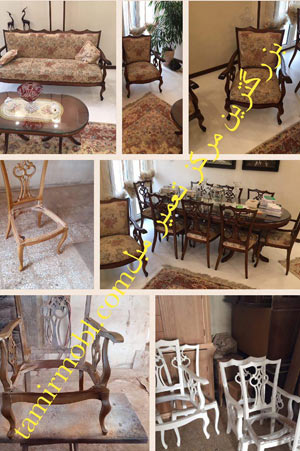 تعمیرات و تعویض رویه مبل استیل